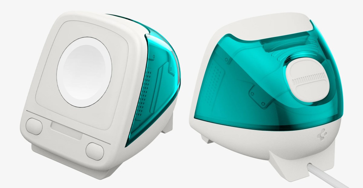 Підзаряджайте свій Apple Watch на компактній репліці iMac G3 від Spigen