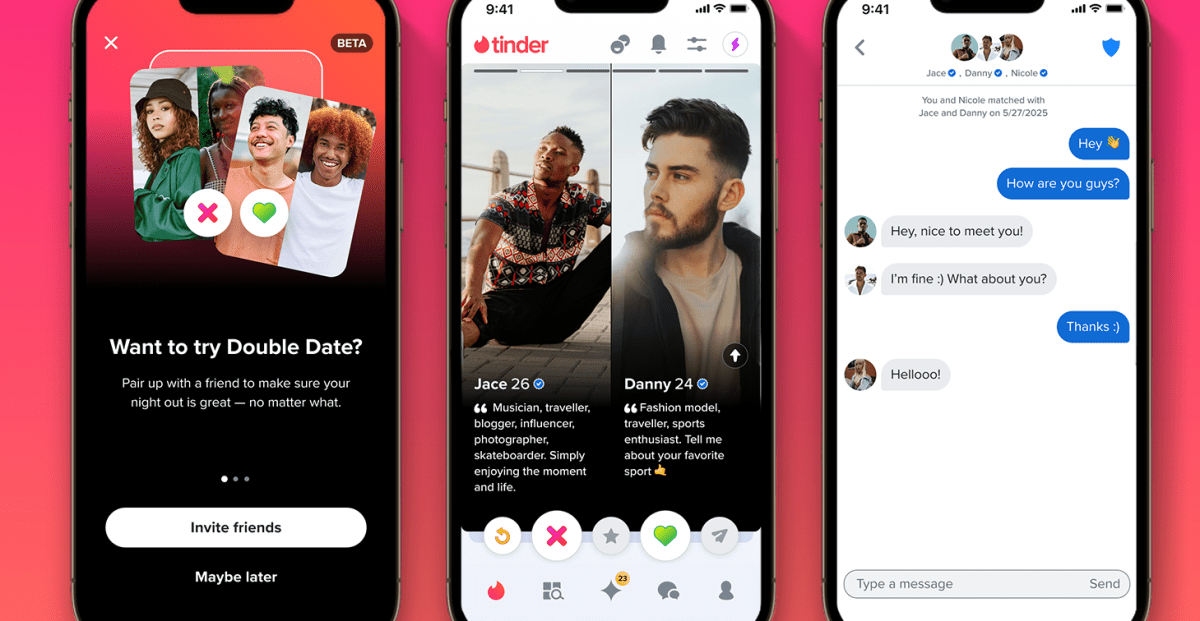Tinder тепер дозволяє організовувати подвійні побачення