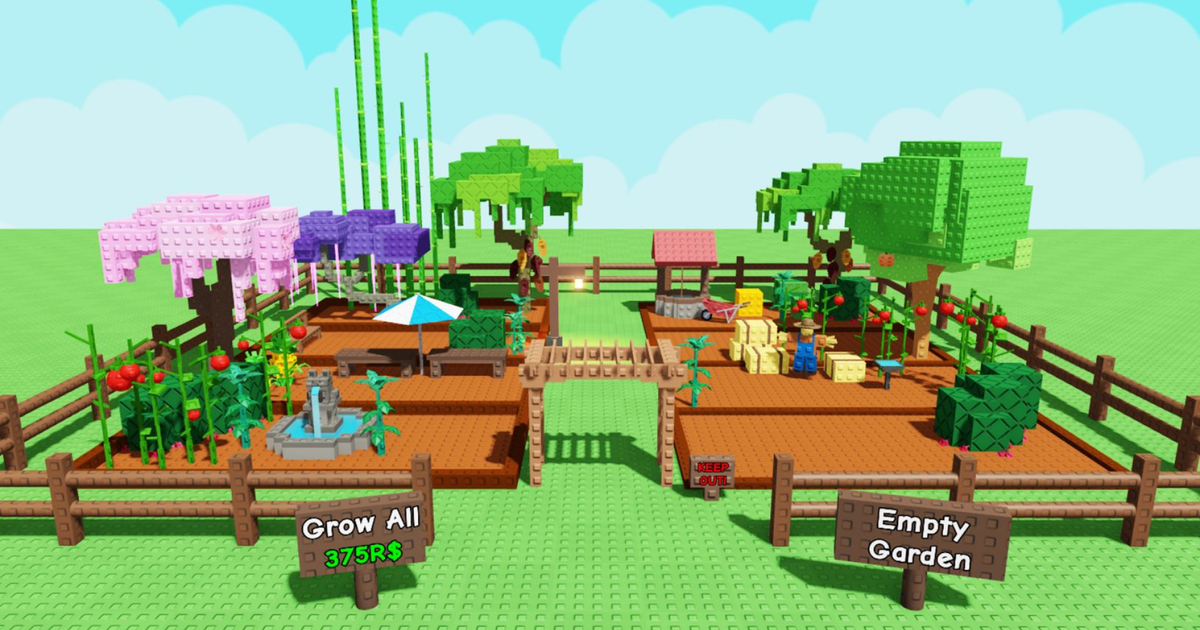 У липні в Roblox's Grow a Garden паралельно грали майже 22 мільйони користувачів
