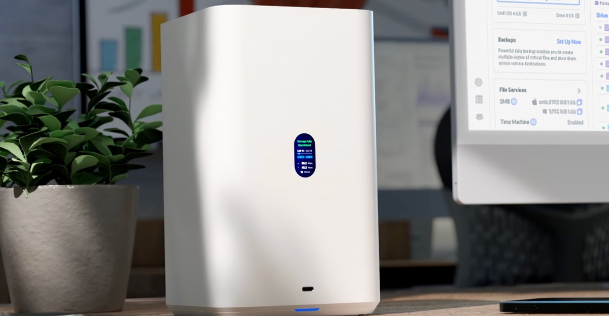Новий настільний NAS від Ubiquiti нагадує бездротовий маршрутизатор