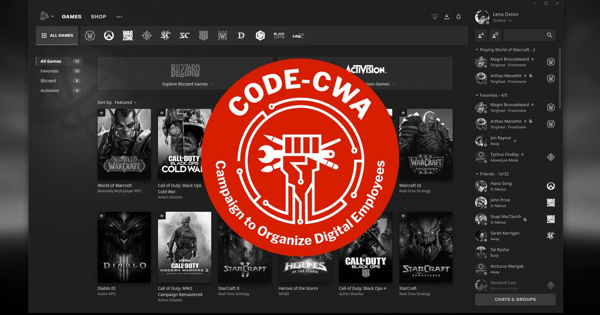 Ще одна група працівників Blizzard утворила профспілку