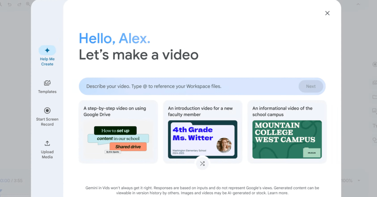 Google тепер дозволяє всім користуватися відеоредактором Vids з підтримкою штучного інтелекту