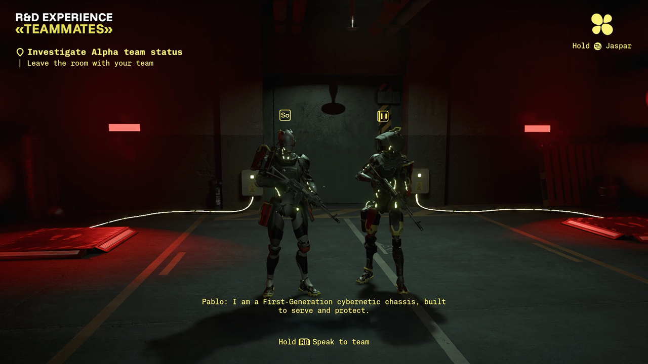 Pablo and Sofia await the pressure plate test