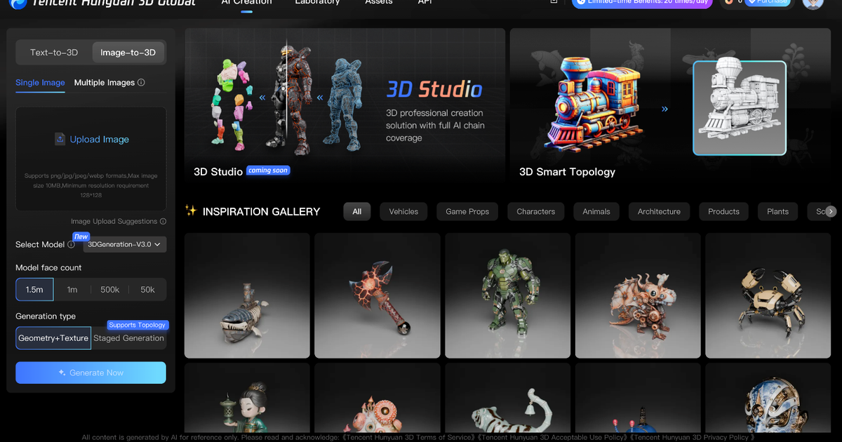 Tencent представляє інноваційний AI-інструмент для створення 3D-активів: на що здатні творці?