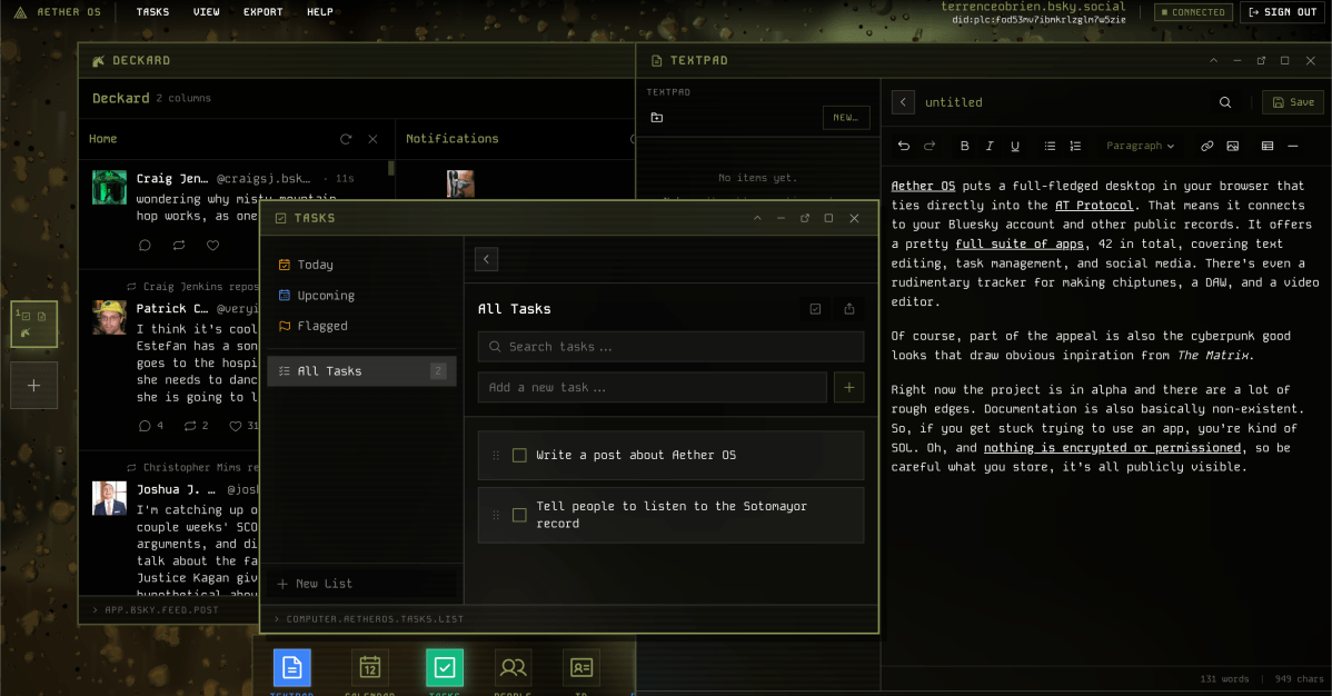 Aether OS: Комп’ютер у браузері, що перевертає уявлення про AT Protocol